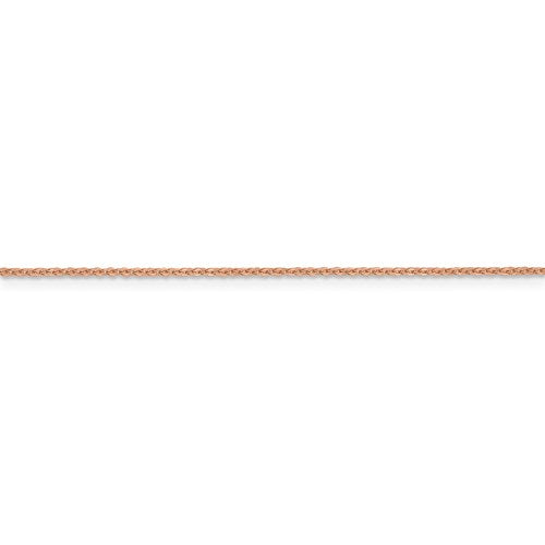 14K Rose Gold 1.1 mm Flat Cable Chain Available Sizes 16"-24"
