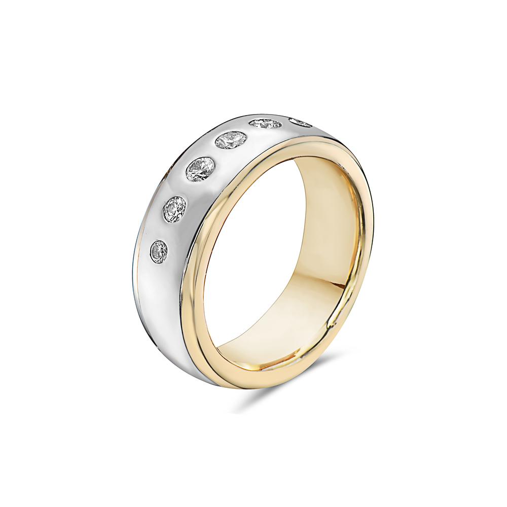 Men's Platinum Band with 0.50 CT Diamonds