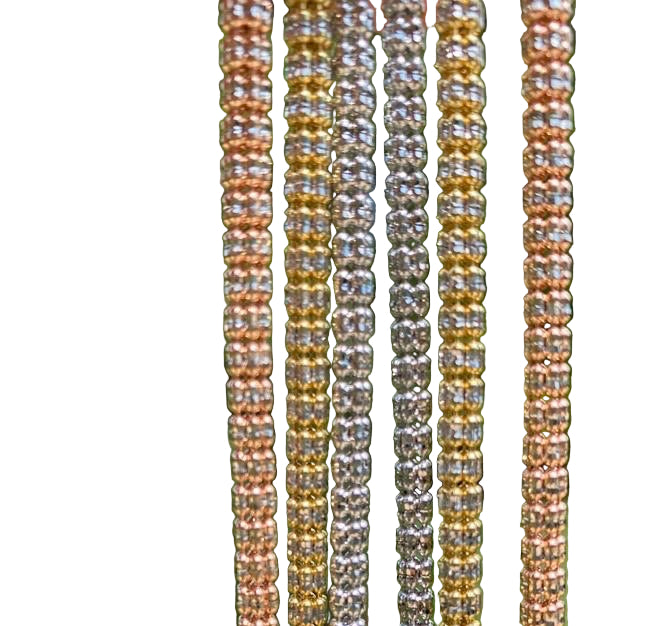 14k Yellow Gold Diamond Cut Chain 26 inches