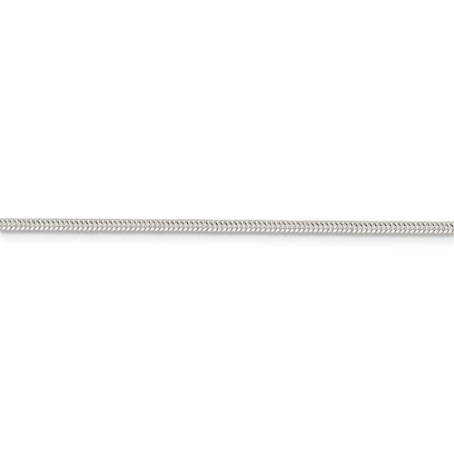 Sterling Silver 2mm Round Snake Chain Available Sizes 7"-30"