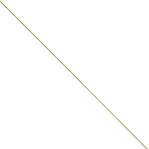 14k Yellow Gold .80mm Round Snake Chain Available Sizes 9"-24"