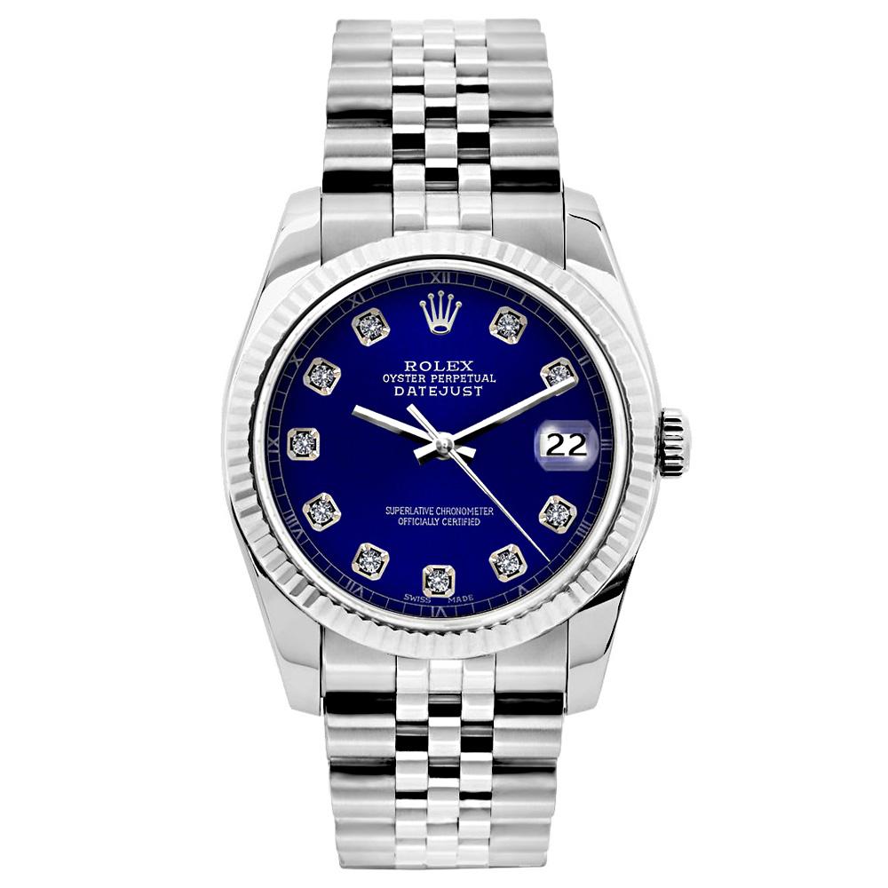 Rolex Datejust 26mm Stainless Steel Bracelet Blue Dial