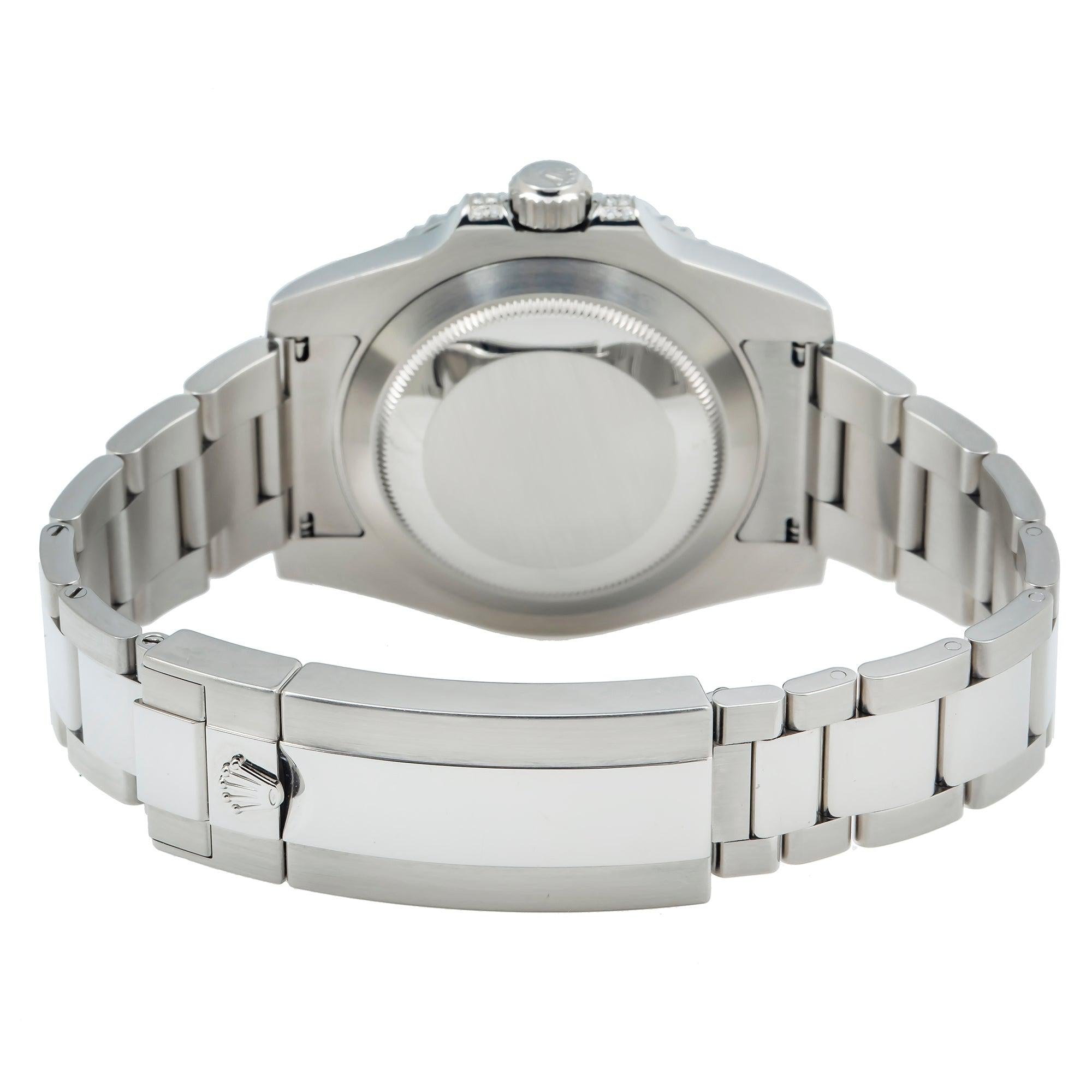 Rolex Submariner Date 116610LN 40MM Blue Dial With Diamond Lugs And Bezel