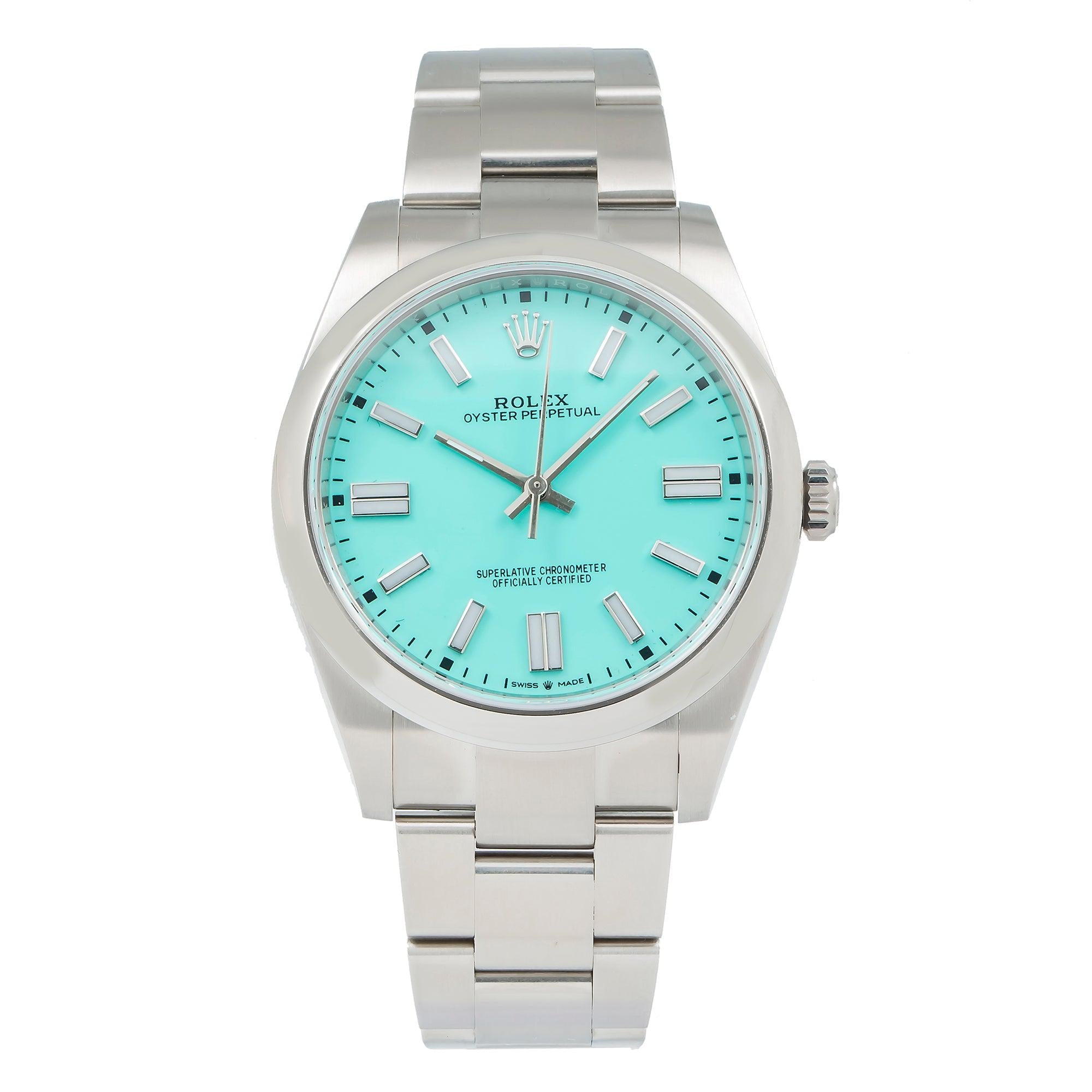 Rolex Oyster Perpetual 124300 41MM Turquoise Dial With Oyster Bracelet