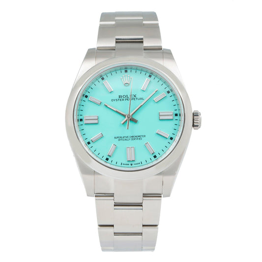 Rolex Oyster Perpetual 124300 41MM Turquoise Dial With Oyster Bracelet
