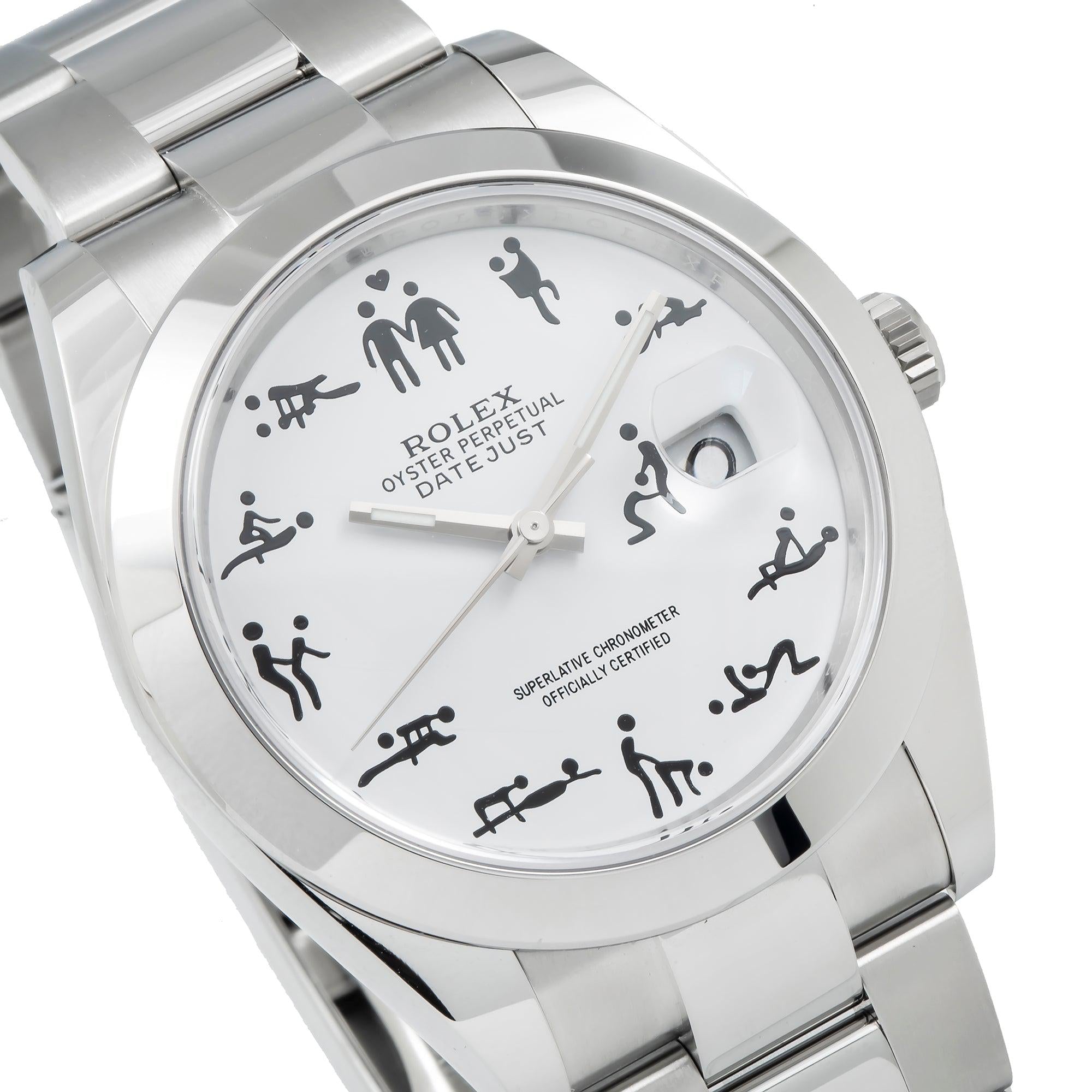 Rolex Datejust 126300 41MM White Custom Dial With Oyster Bracelet