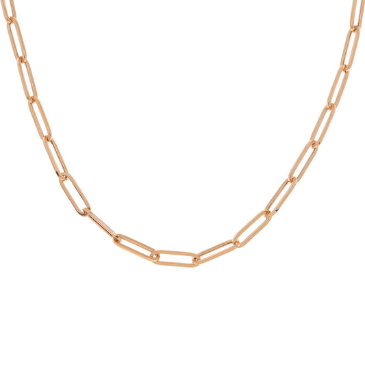 14K GOLD 2MM PAPER CLIP CHAIN
