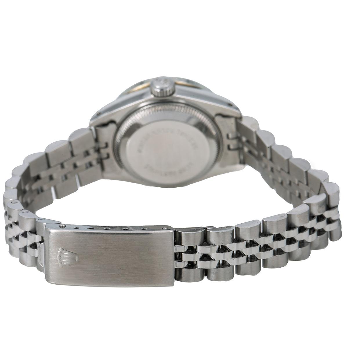 Rolex Oyster Perpetual Ladies Diamond Watch, DateJust 69240 26mm, Blue Diamond Dial With 0.90 CT Diamonds