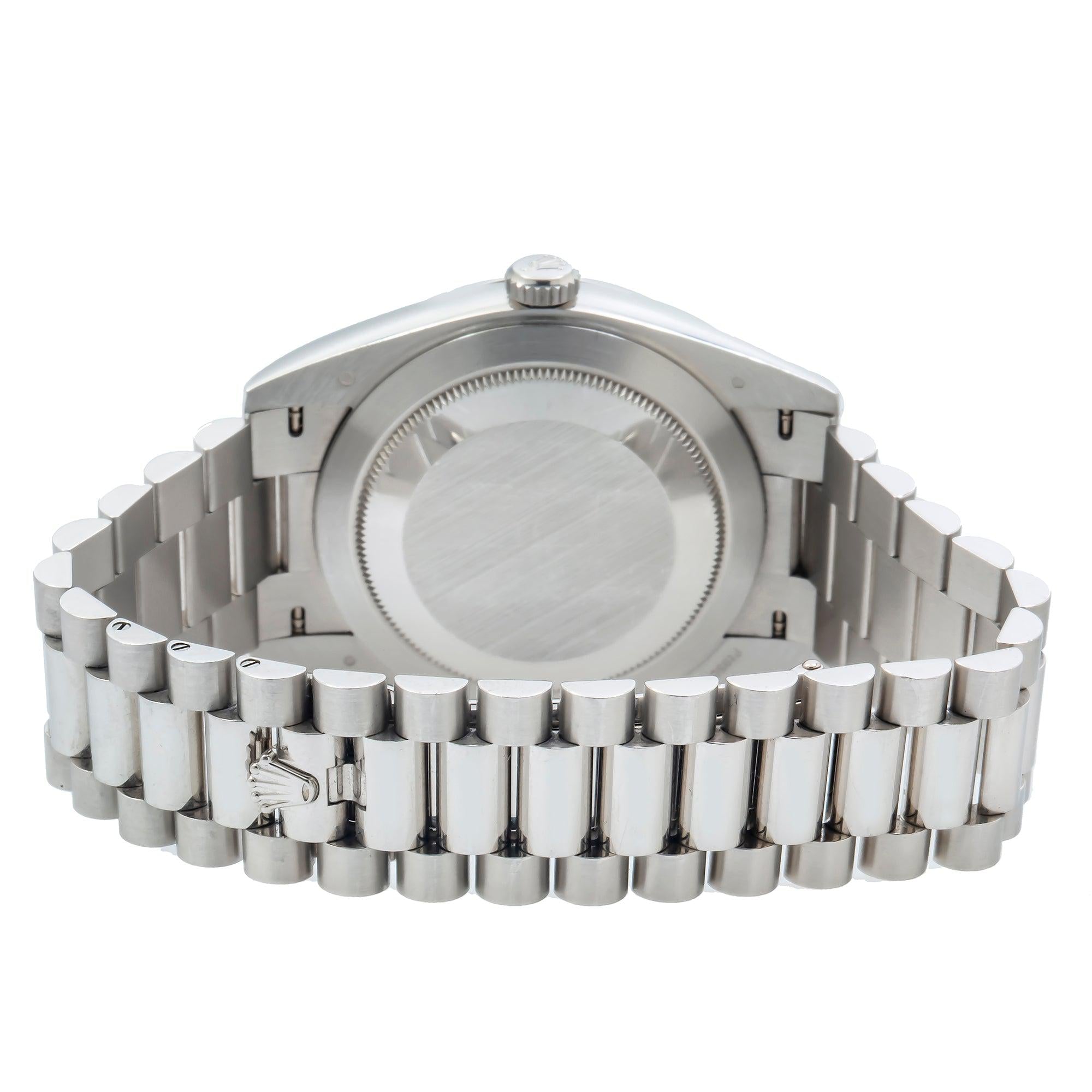 Rolex Day-Date 228206 40MM Ice Blue Dial With Platinum Presidential Bracelet