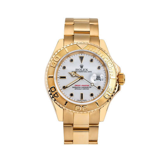 Rolex Yacht-Master 16628 40MM Ivory Dial And Yellow Gold Oyster Bracelet