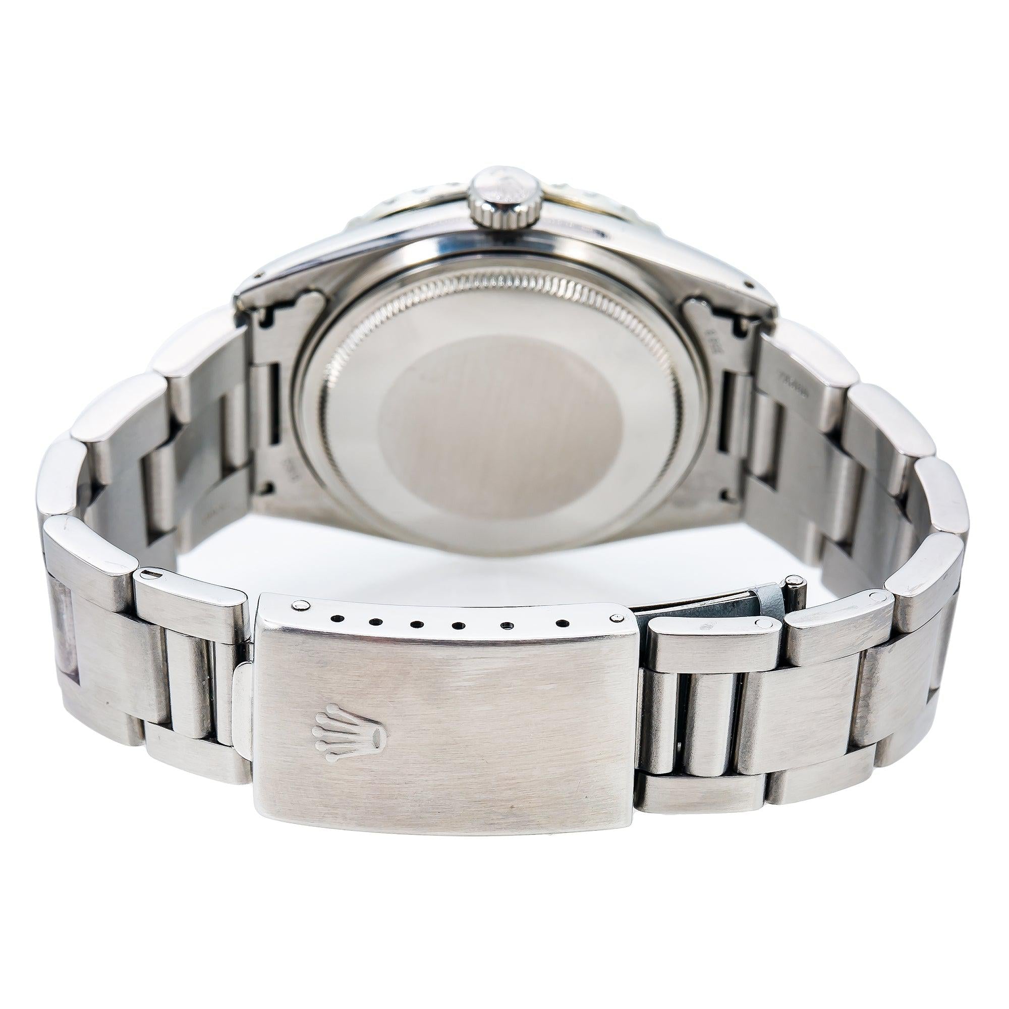 Rolex Datejust 16014 36MM Black Diamond Dial With Stainless Steel Oyster Bracelet