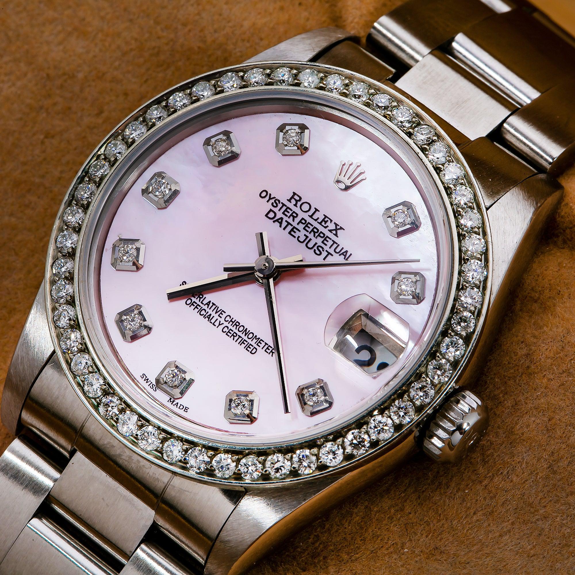 Rolex Lady-Datejust 78240 31MM Pink Diamond Dial With 1.05 CT Diamonds