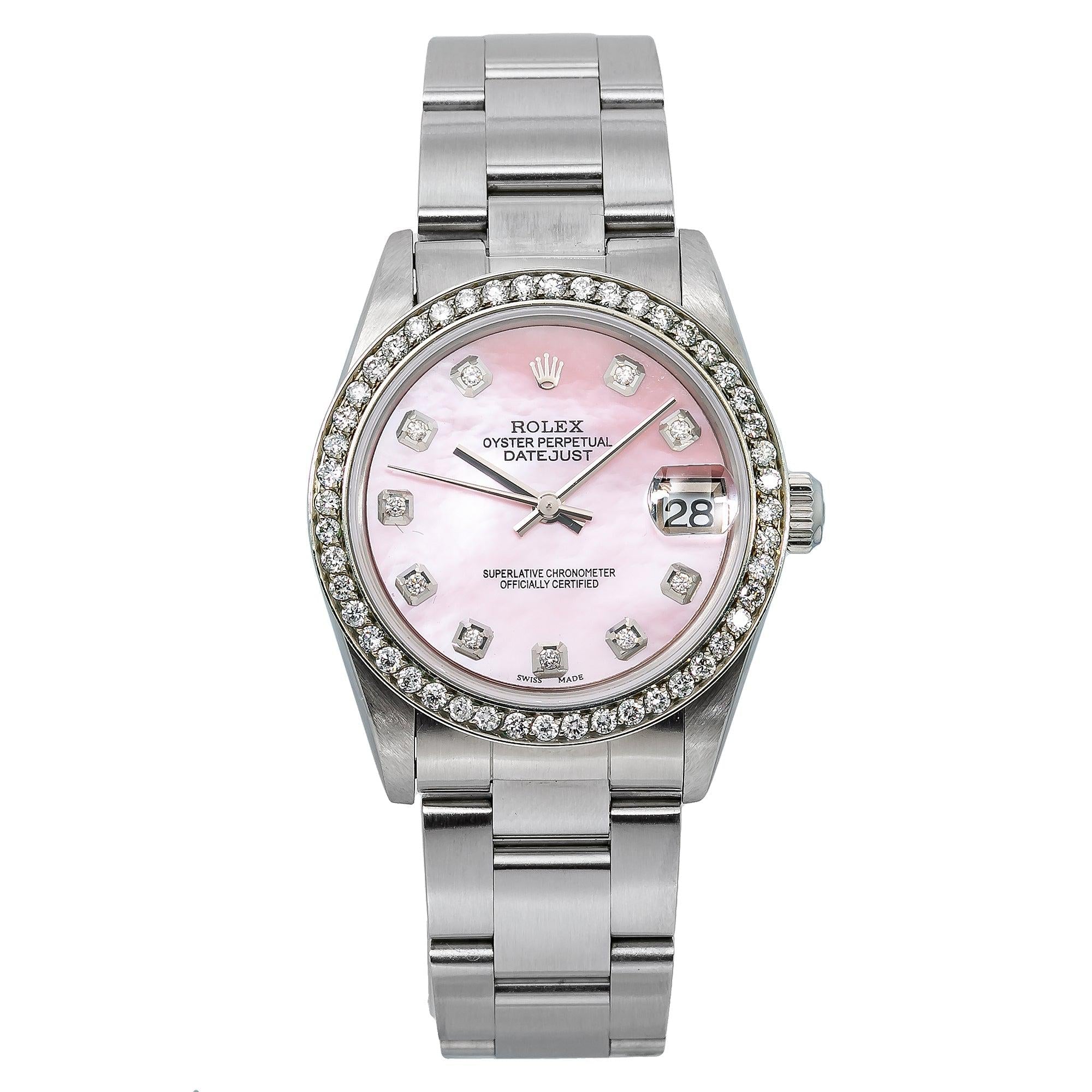 Rolex Lady-Datejust 78240 31MM Pink Diamond Dial With 1.05 CT Diamonds