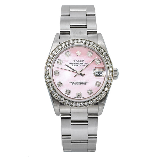 Rolex Lady-Datejust 78240 31MM Pink Diamond Dial With 1.05 CT Diamonds