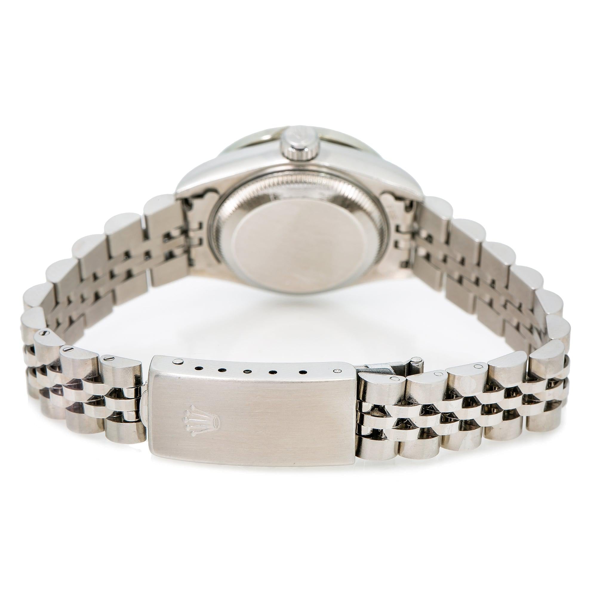 Rolex Lady-Datejust 6917 26MM Silver Diamond Dial With Stainless Steel Jubilee Bracelet