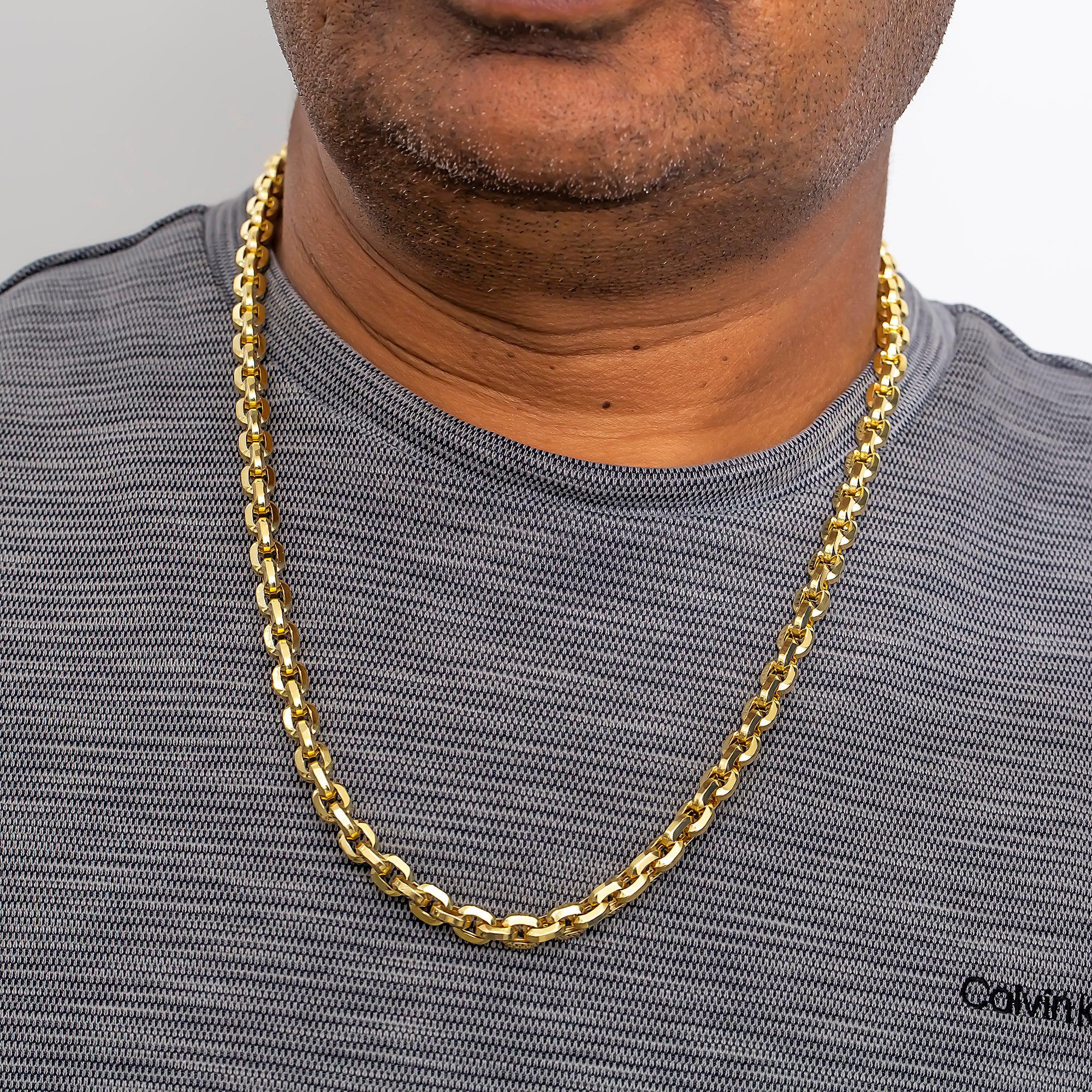14K GOLD 4MM BOX CHAIN