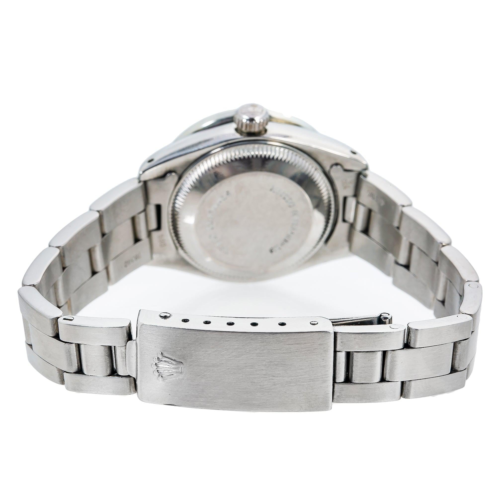 Rolex Lady-Datejust 6917 26MM Blue Diamond Dial With Diamond Bezel