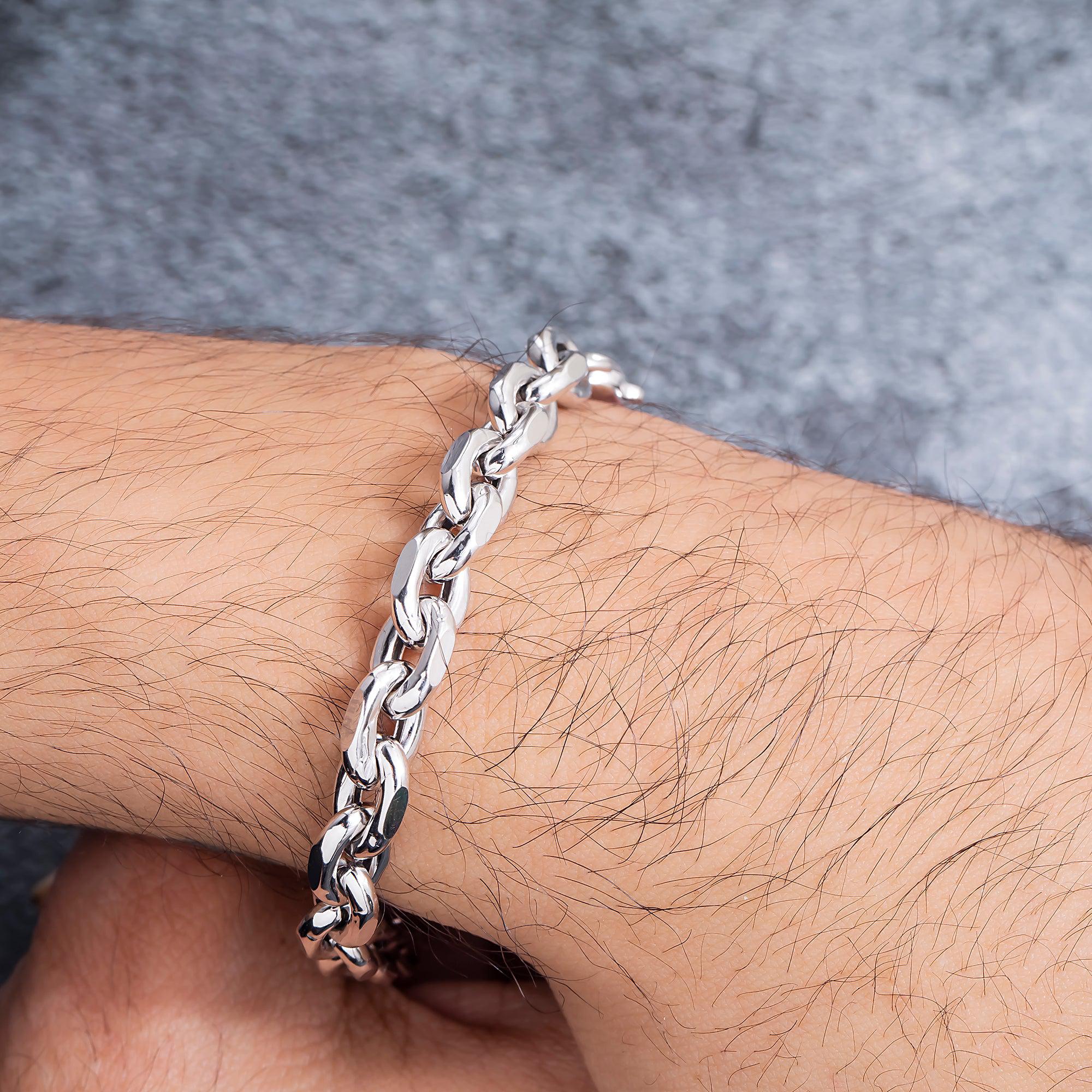 14K GOLD ROLO BELCHER CHAIN BRACELET