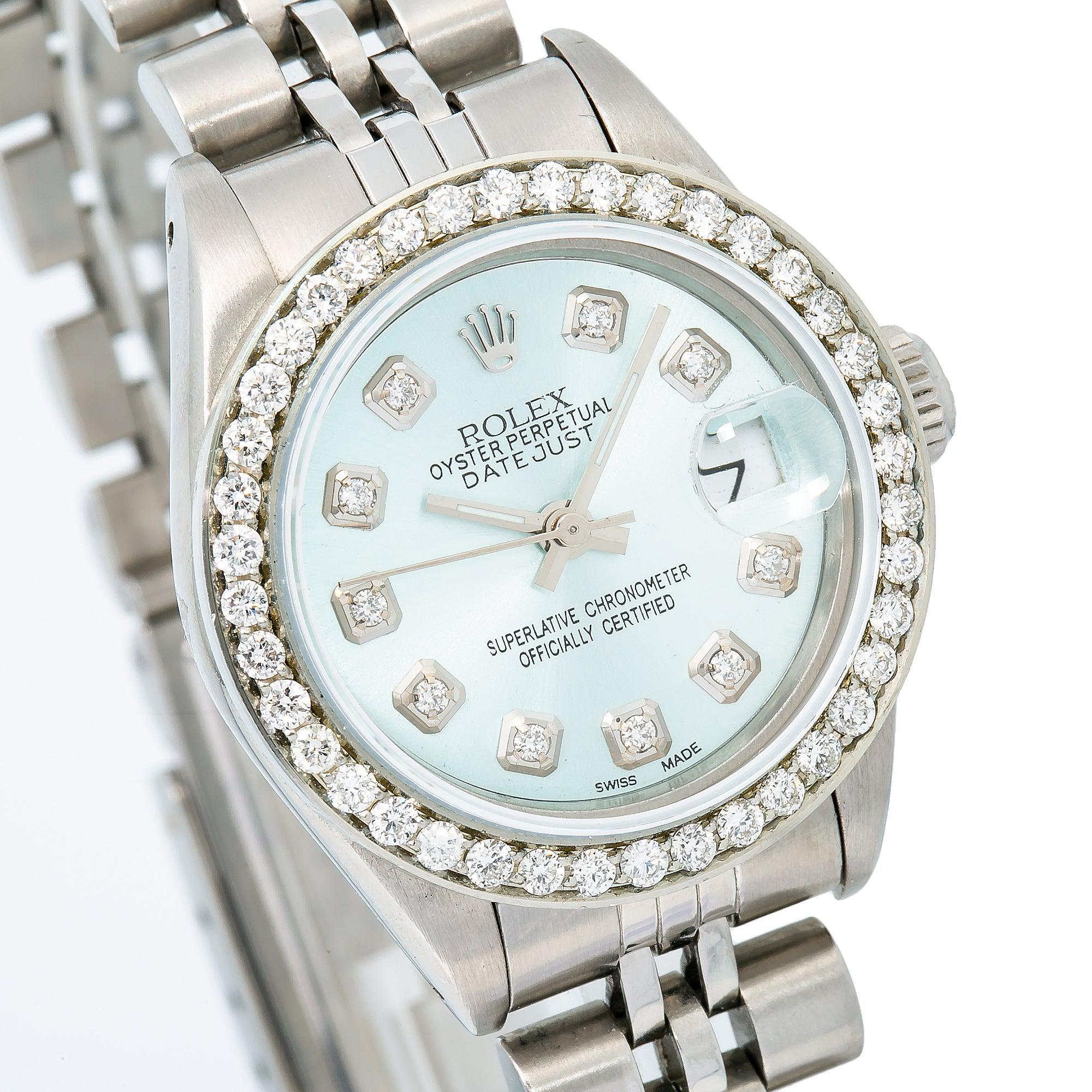 Rolex Datejust 6917 26MM Metallic Diamond Dial With 0.90 CT Diamonds