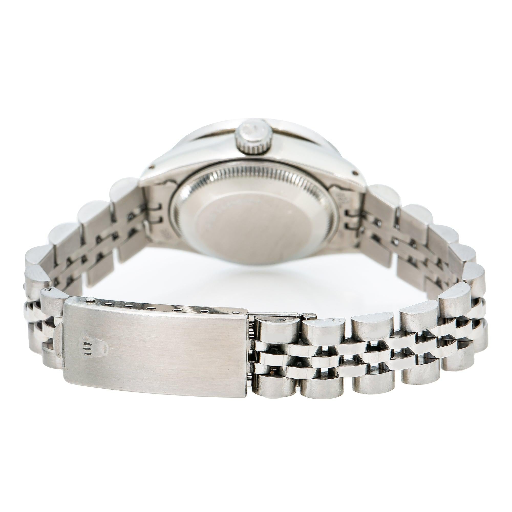 Rolex Lady-Datejust 6917 26MM Blue Diamond Dial With Stainless Steel Bracelet