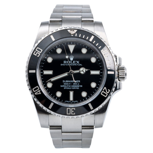 Rolex Submariner 114060 40MM Black Dial With Stainless Steel Oyster Bracelet
