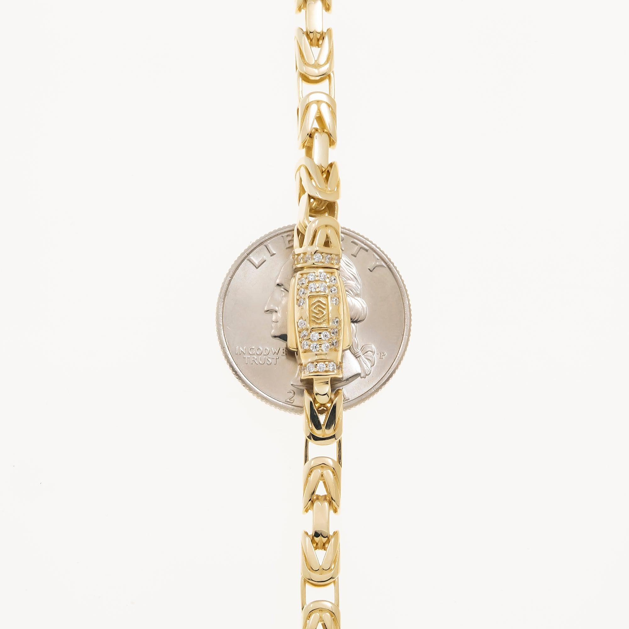 14K GOLD 2.7MM BYZANTINE CHAIN