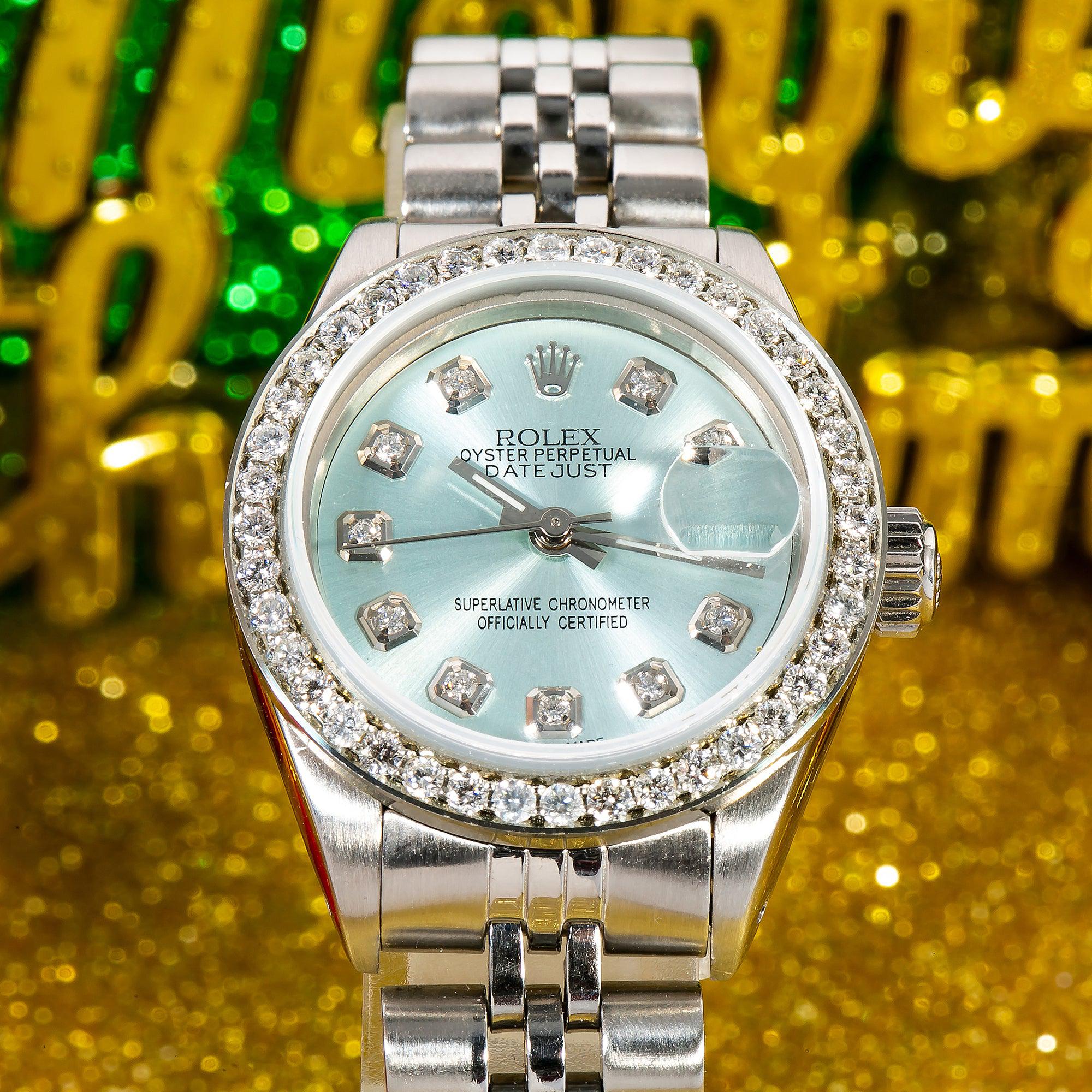 Rolex Datejust 6917 26MM Metallic Diamond Dial With 0.90 CT Diamonds