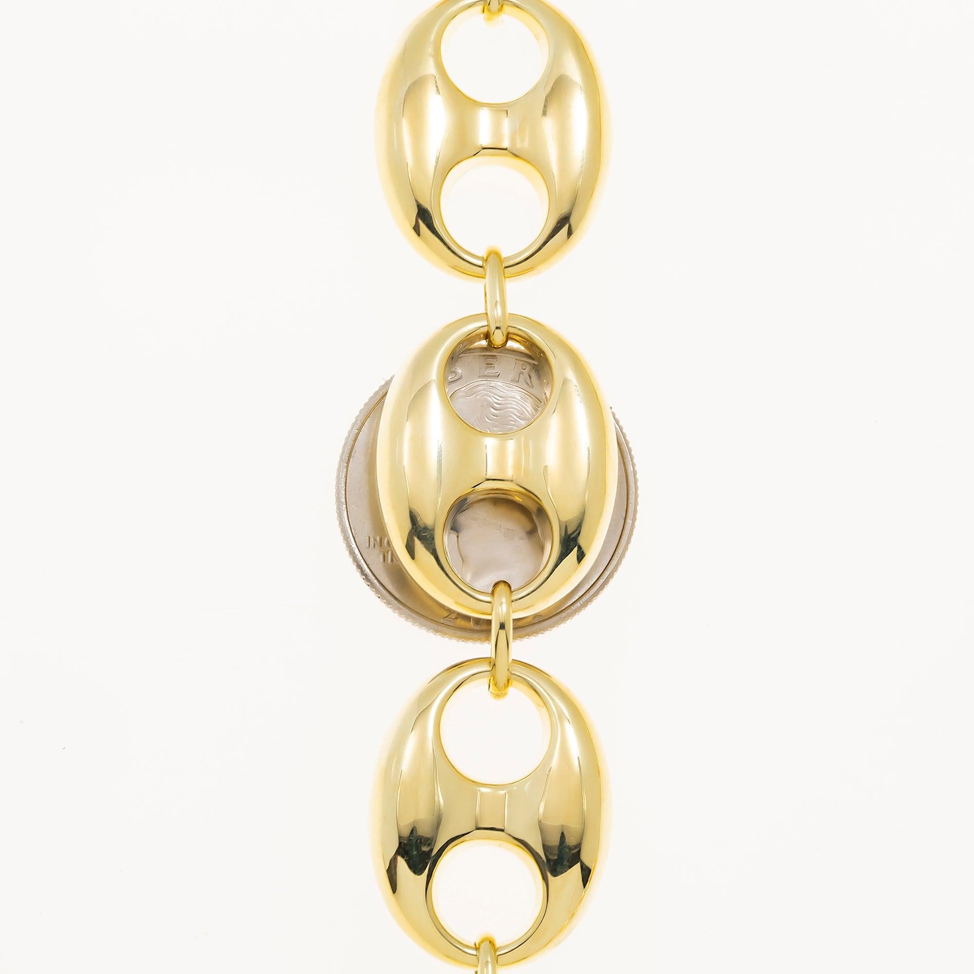 14K GOLD 9MM PUFF CHAIN