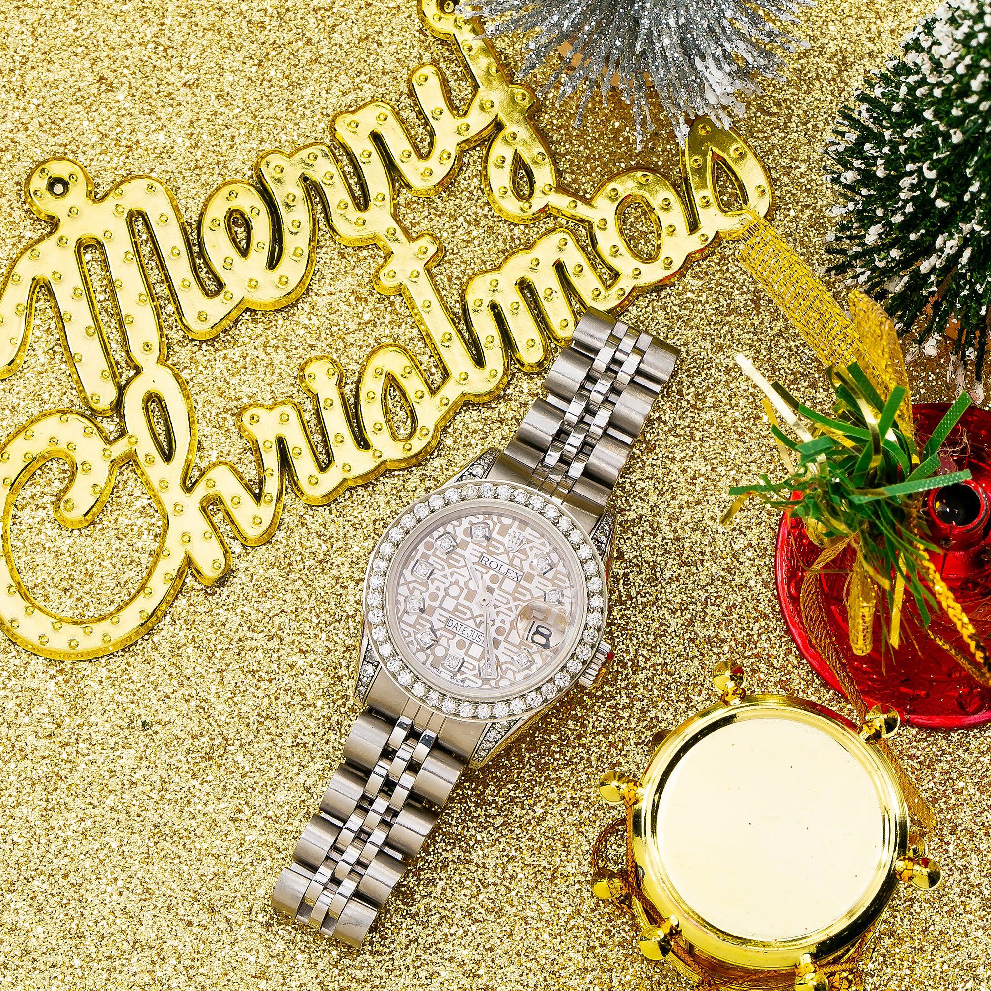 Rolex Lady-Datejust 6917 26MM White Diamond Dial With Stainless Steel Bracelet