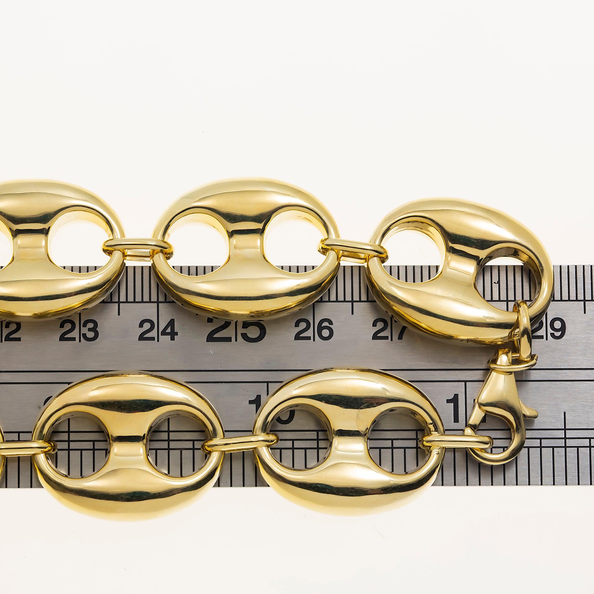 14K GOLD 9MM PUFF CHAIN