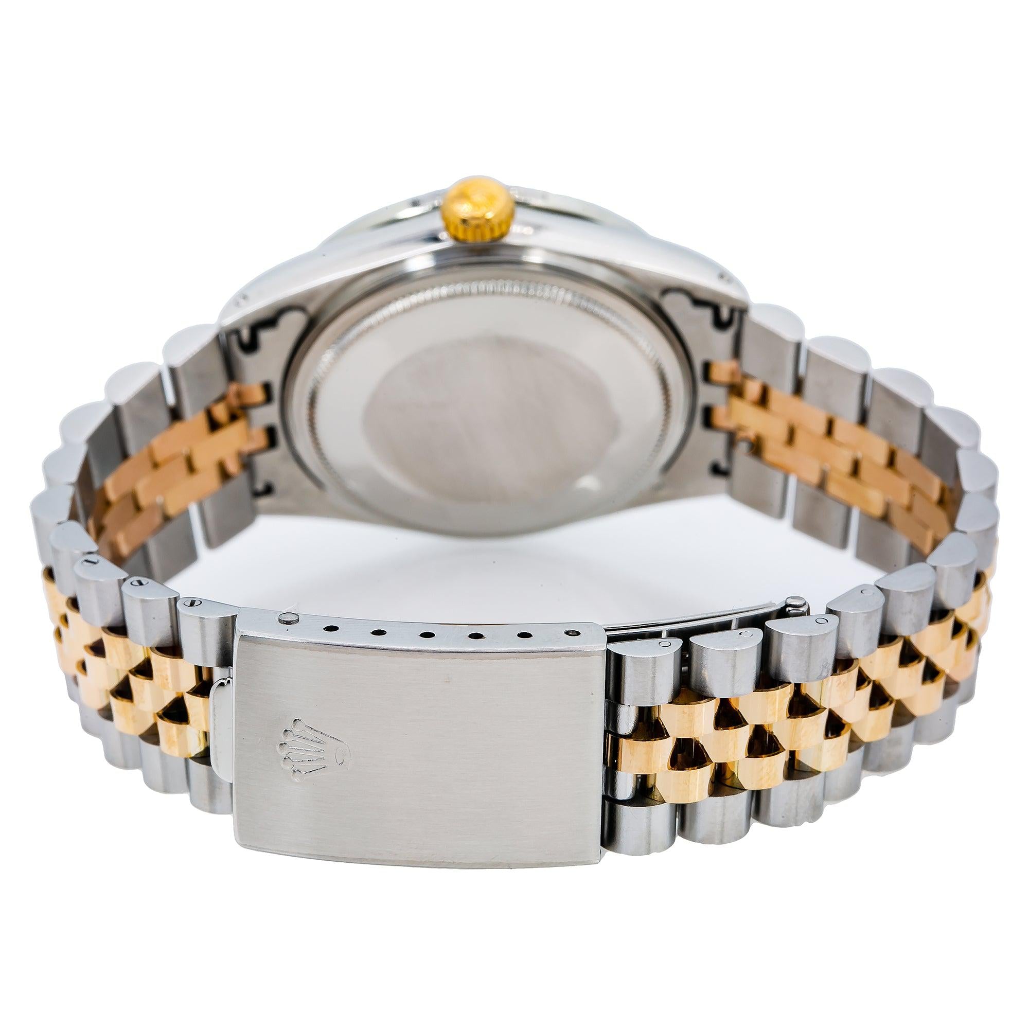 Rolex Datejust 16013 36MM Green Diamond Dial With 1.25 CT Diamonds