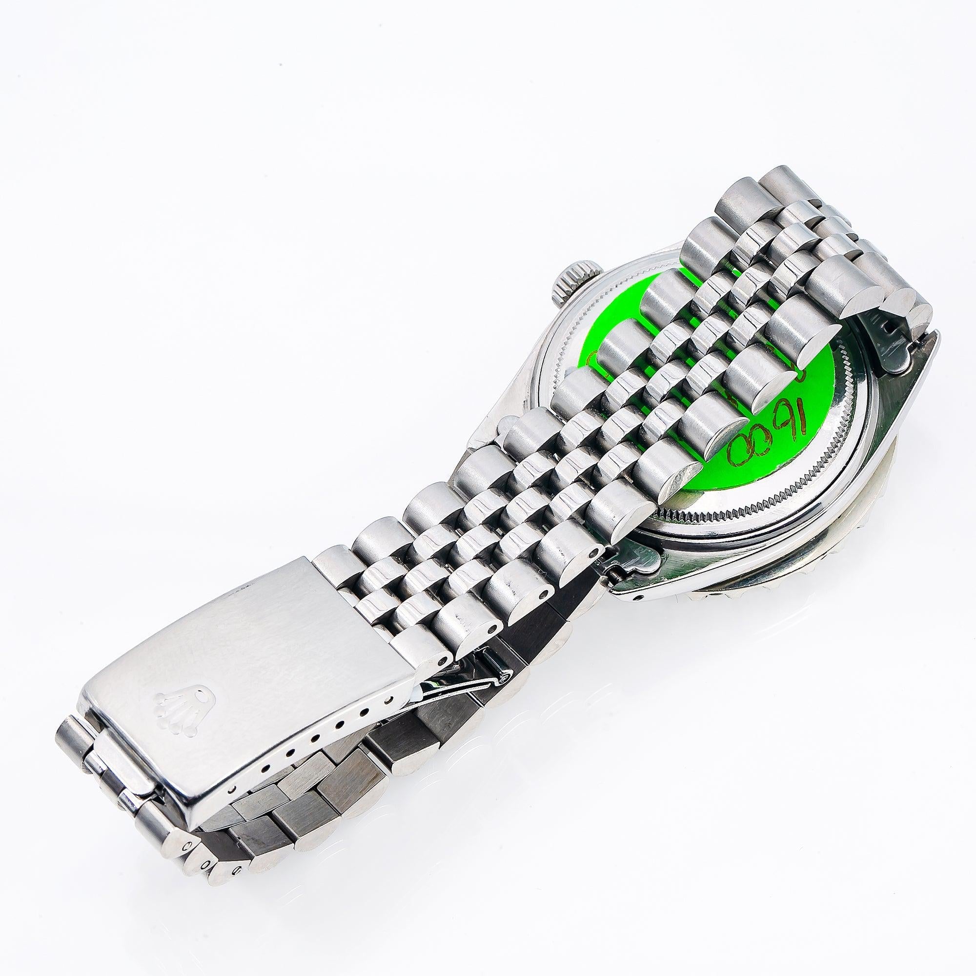 Rolex Datejust 1601 36MM Mother Of Pearl Diamond Dial With Stainless Steel Jubilee Bracelet