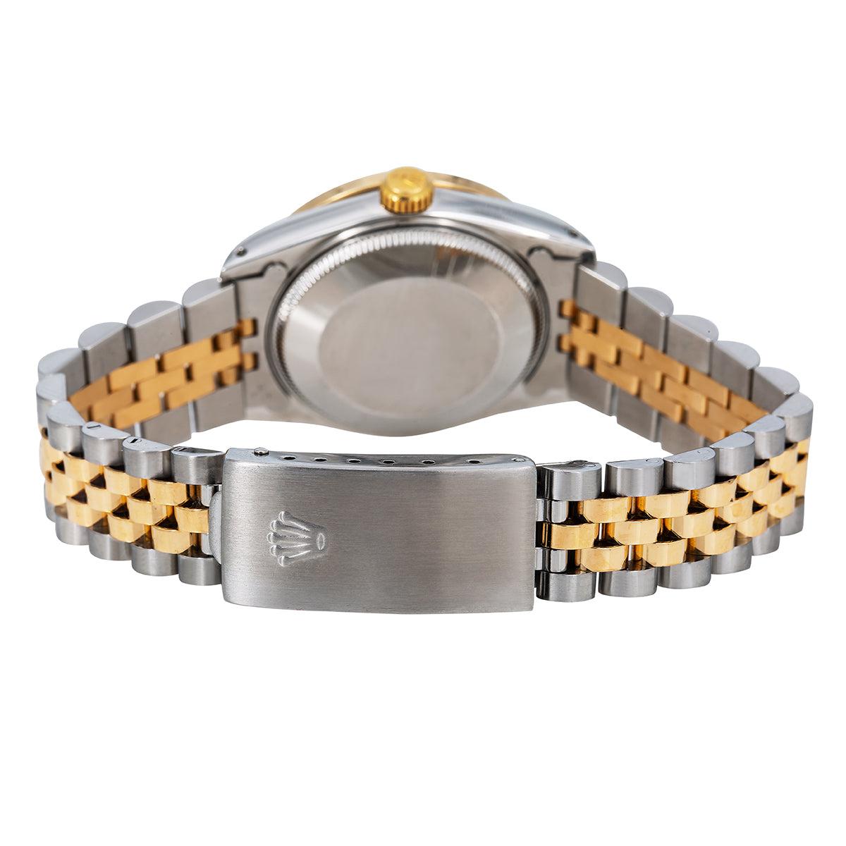 Rolex Datejust 68273 31MM Black Diamond Dial And Bezel With Two Tone Jubilee Bracelet