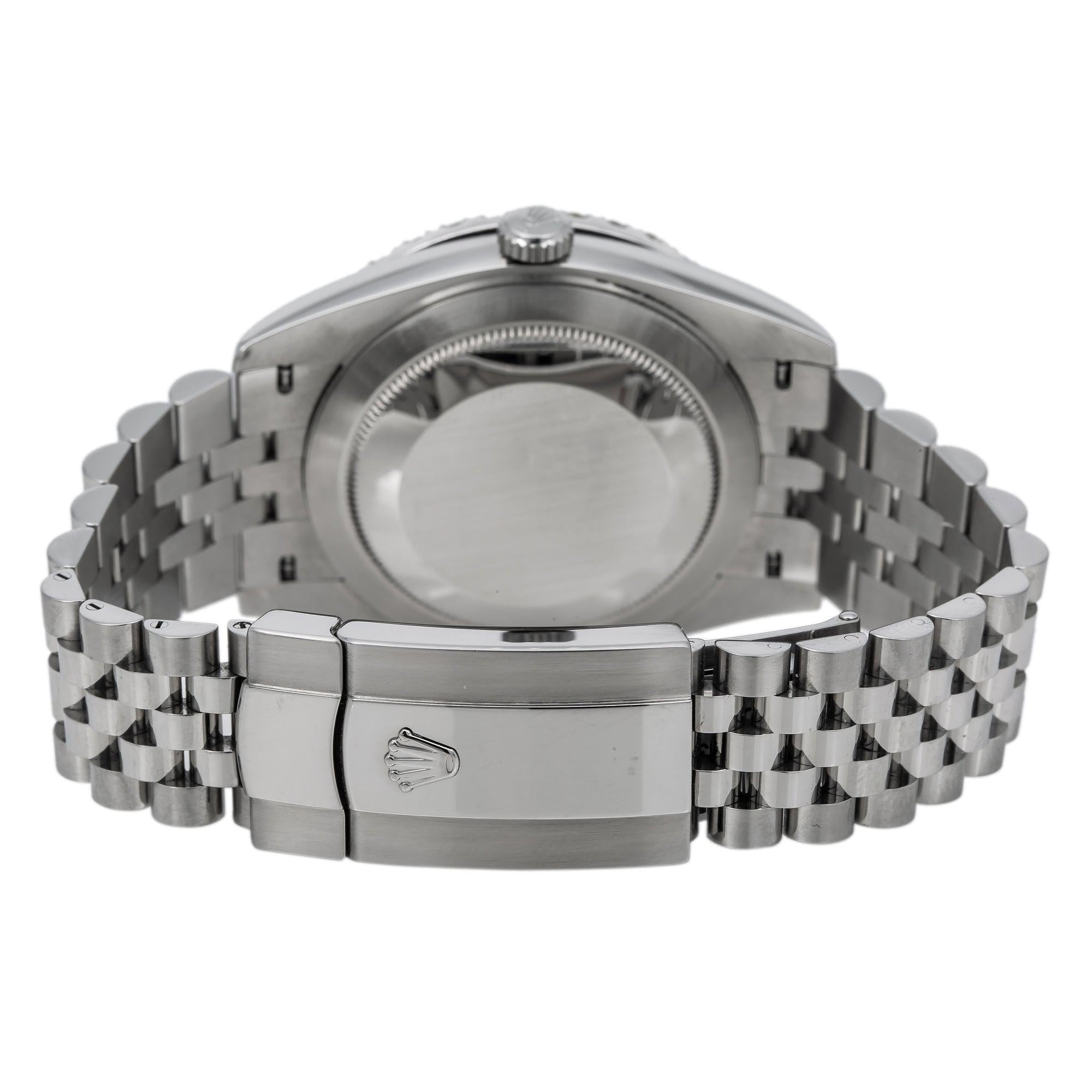 Rolex Datejust Diamond Watch, 126300 41mm, Silver Diamond Dial With Stainless Steel Jubilee Bracelet