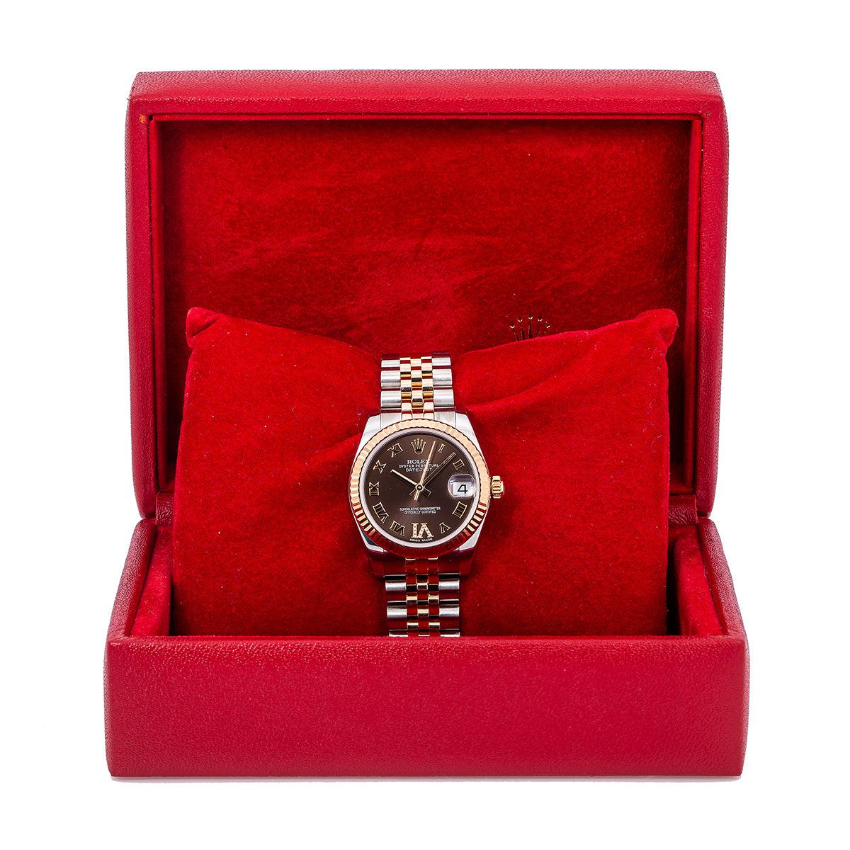 Rolex Datejust 178271 31MM Brown Dial With Two Tone Bracelet