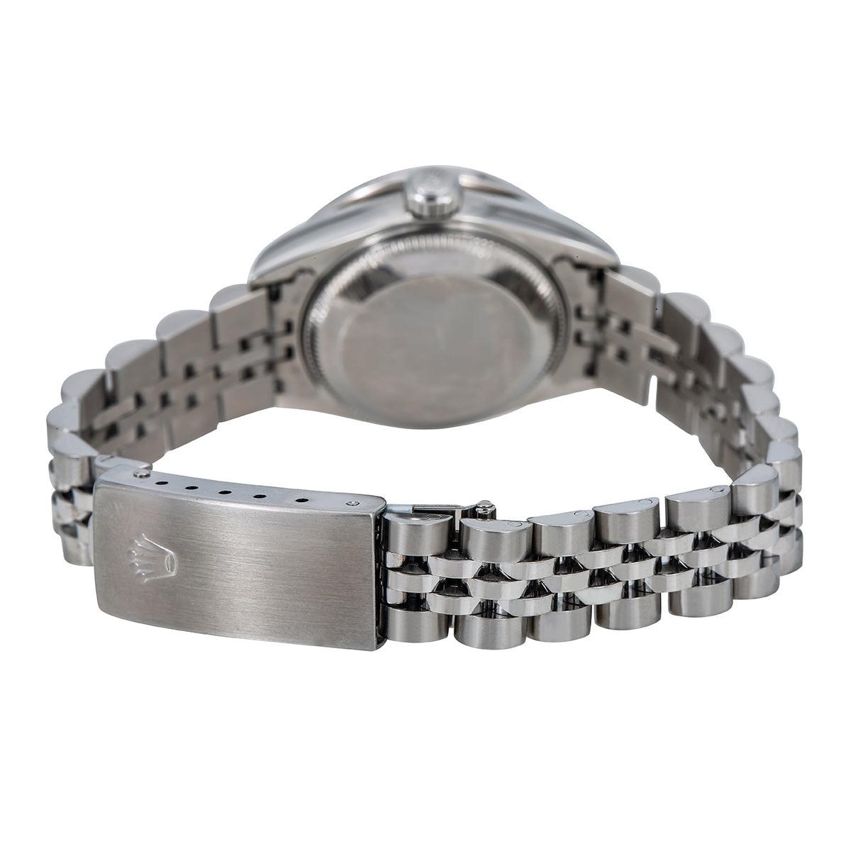 Rolex Datejust Diamond Watch, 69240 26mm, Blue Diamond Dial With Stainless Steel Bracelet