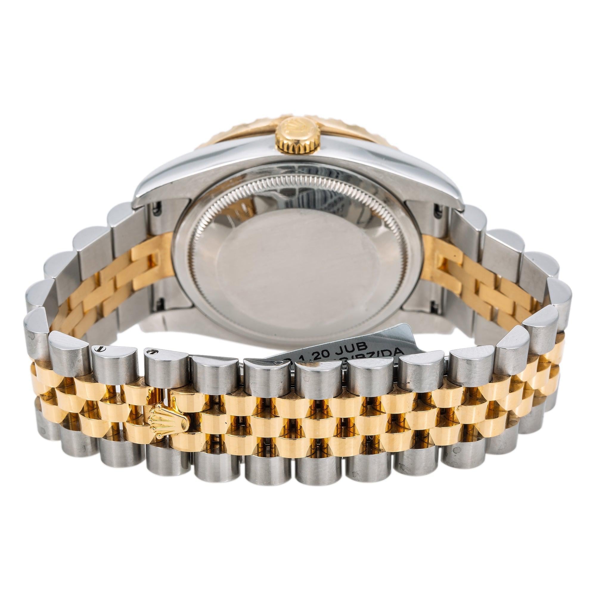 Rolex Datejust Diamond Watch, 116233 36mm, Red Diamond Dial With 2.5 CT Diamonds