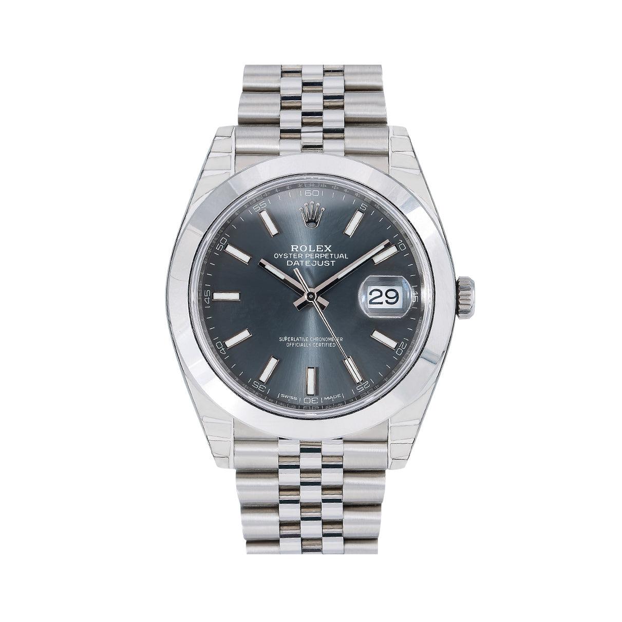 Rolex Datejust 126300 41MM Dark Rhodium Dial With Stainless Steel Jubilee Bracelet