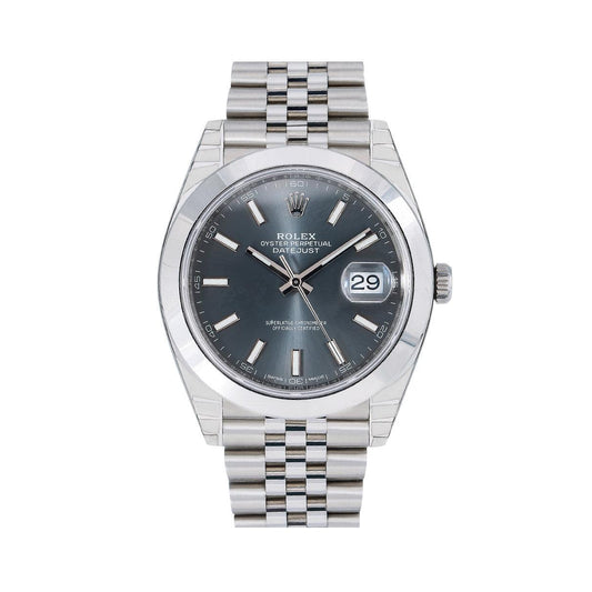 Rolex Datejust 126300 41MM Dark Rhodium Dial With Stainless Steel Jubilee Bracelet