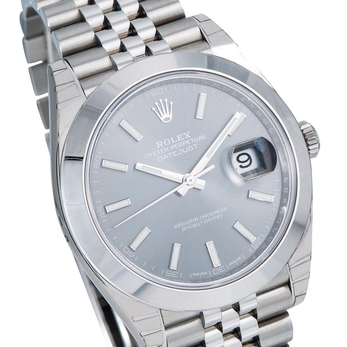 Rolex Datejust 126300 41MM Dark Rhodium Dial With Stainless Steel Jubilee Bracelet