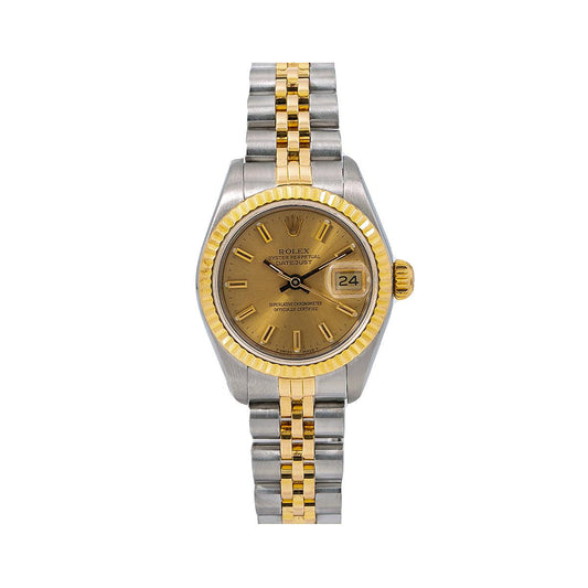 Rolex Datejust 69173 26MM Champagne Dial With Two Tone Jubilee Bracelet