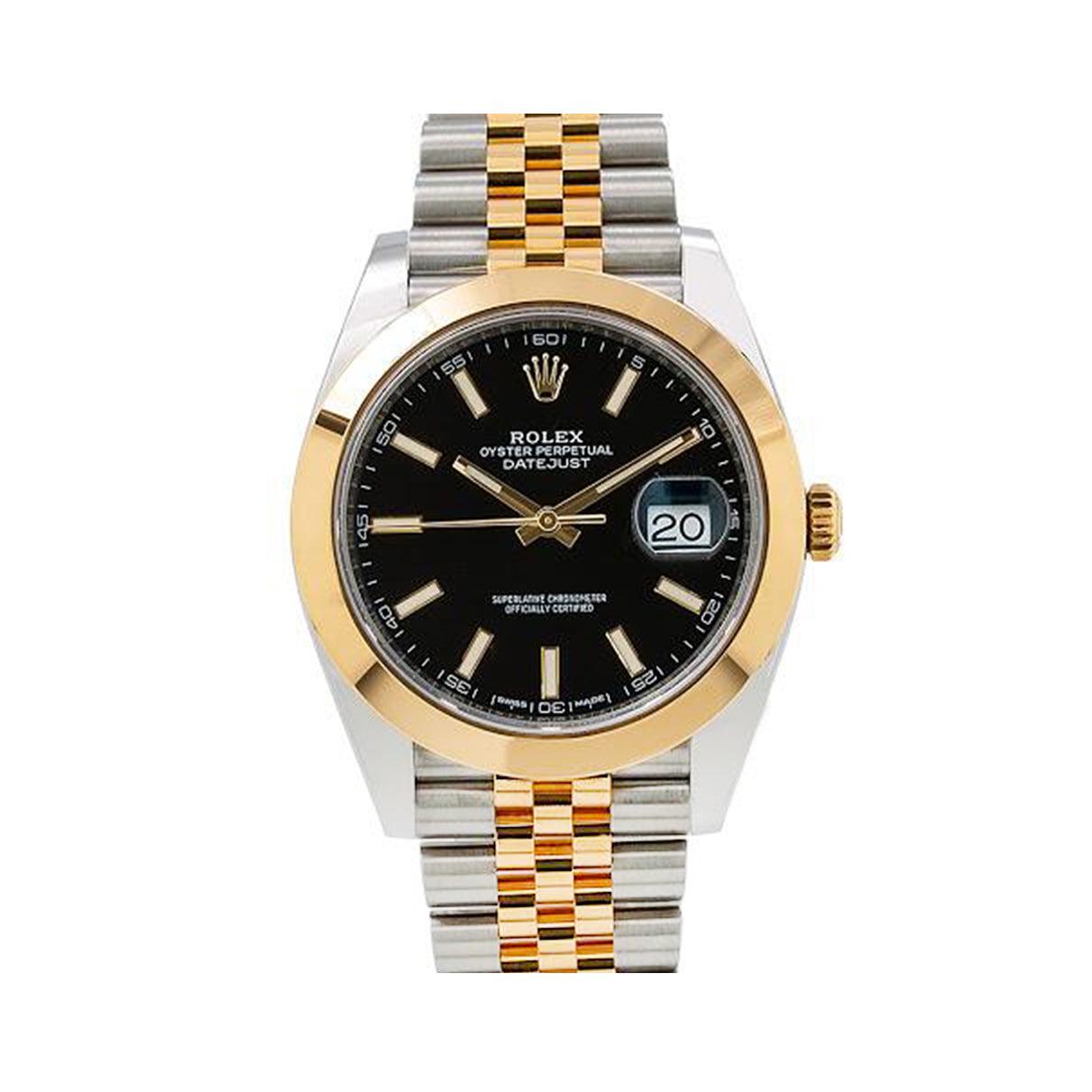 Rolex Datejust 41 126303 41MM Black Stick Dial With Two Tone Jubilee Bracelet