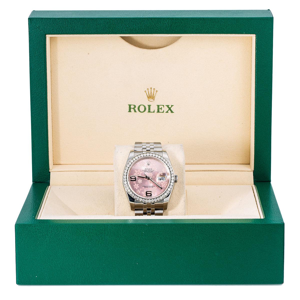 Rolex Datejust 116200 36MM Pink Dial With Stainless Steel Bracelet