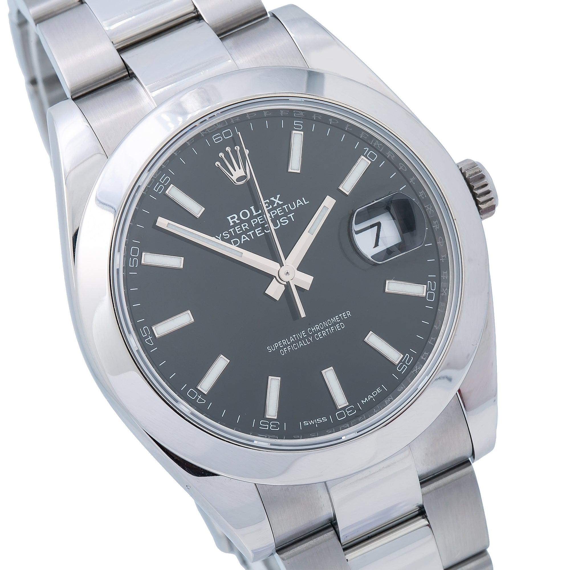 Rolex Datejust 126300 41MM Black Dial With Stainless Steel Oyster Bracelet