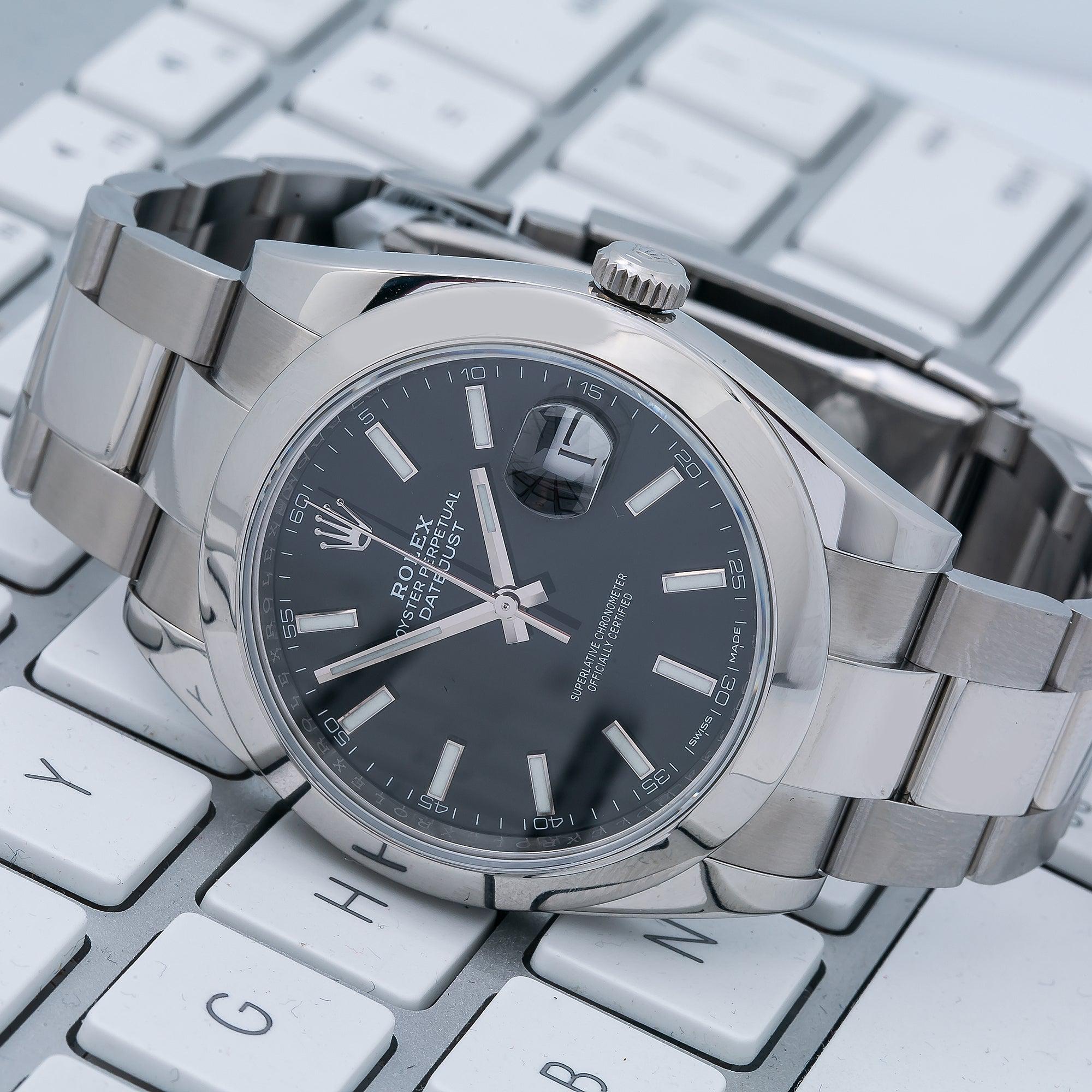 Rolex Datejust 126300 41MM Black Dial With Stainless Steel Oyster Bracelet