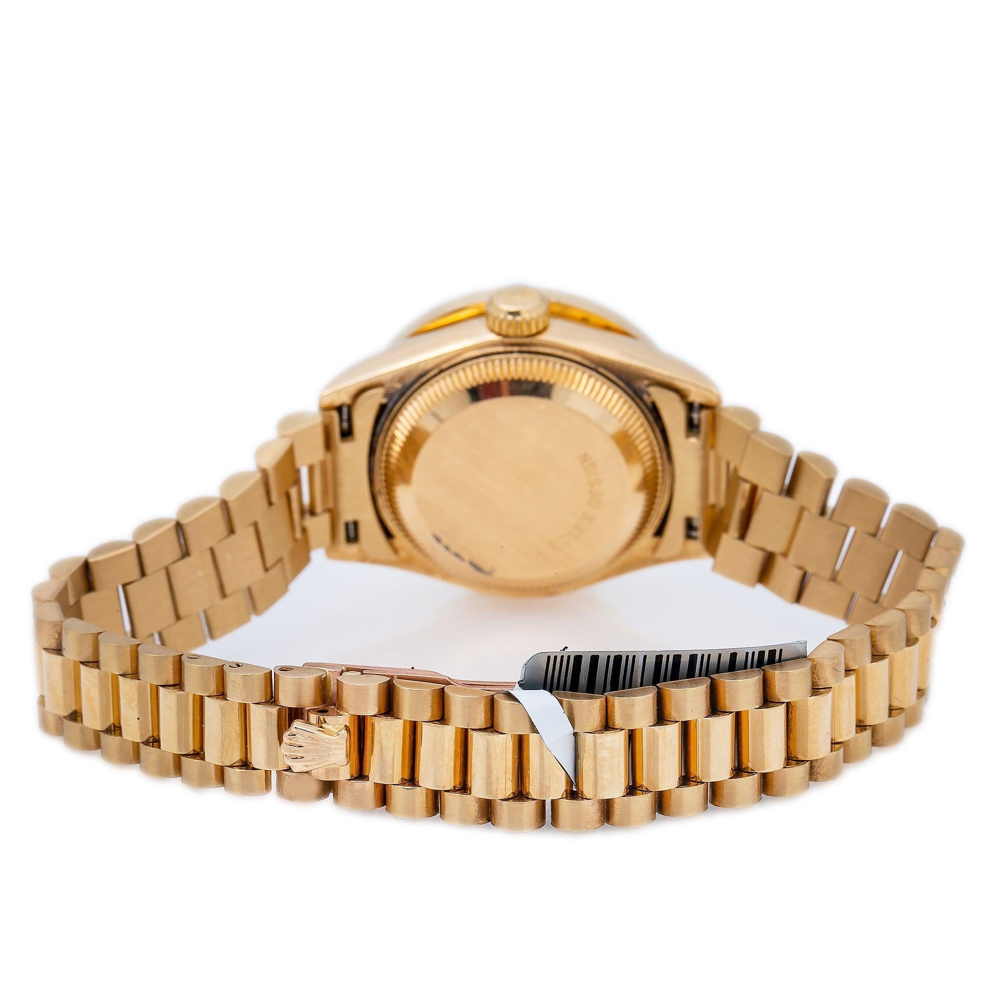 Rolex Lady-Datejust 6917 26MM White Dial With Yellow Gold Bracelet