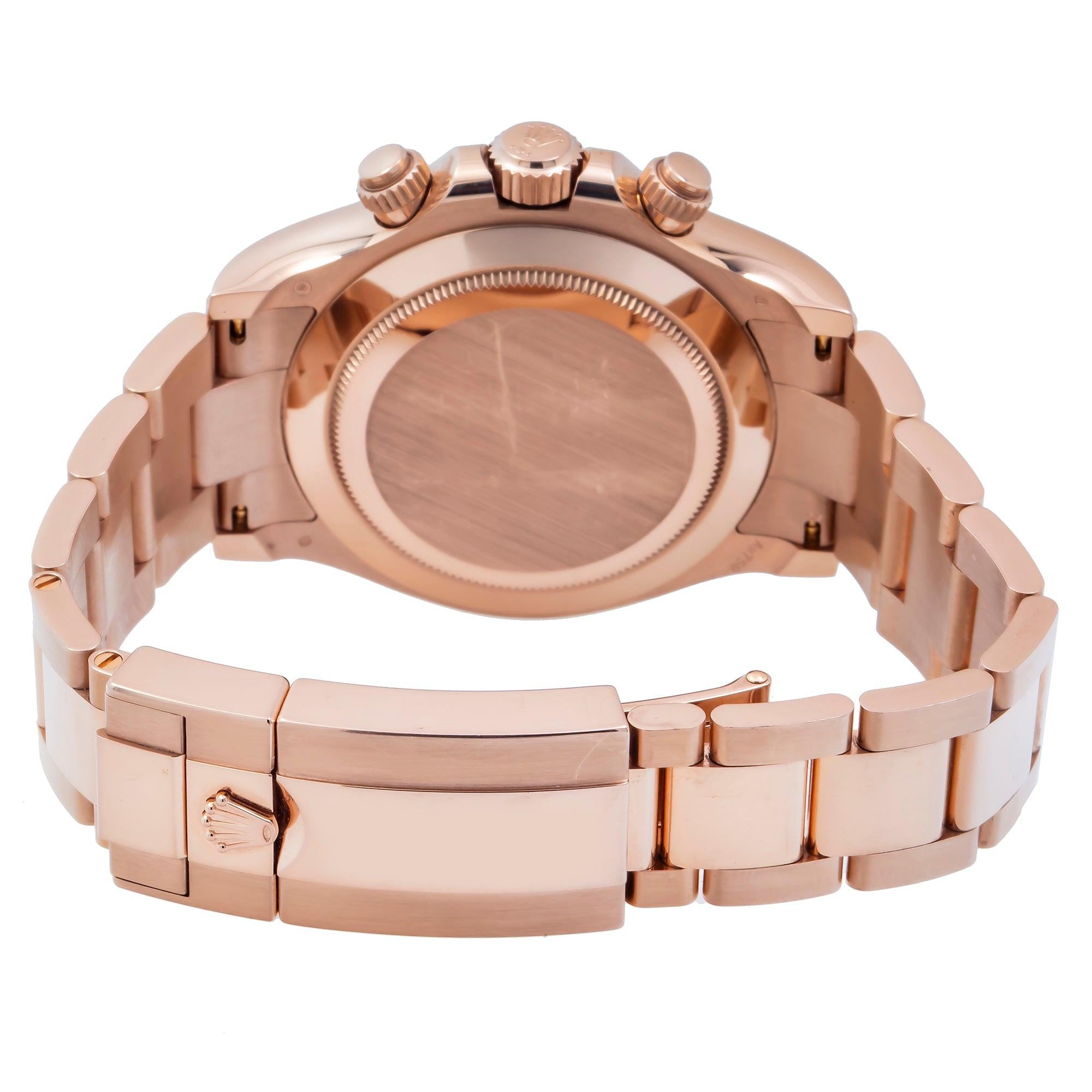 Rolex Daytona 116505 40MM Black Dial With Rose Gold Oyster Bracelet