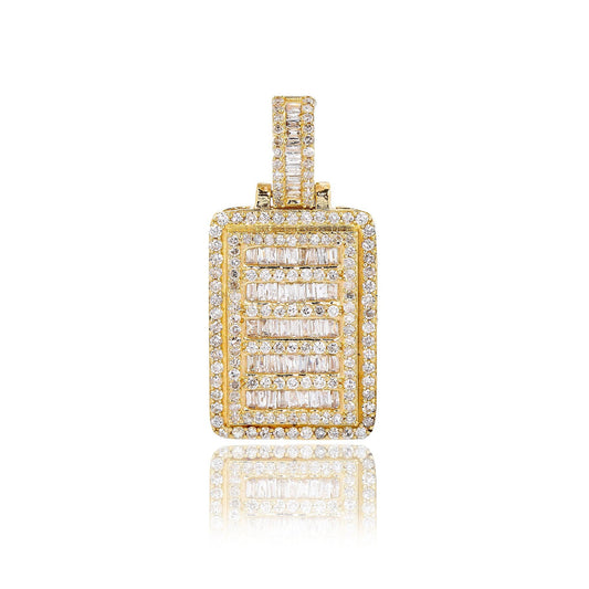 Unisex 14K Yellow Gold Pendant with 1.97 CT Diamonds