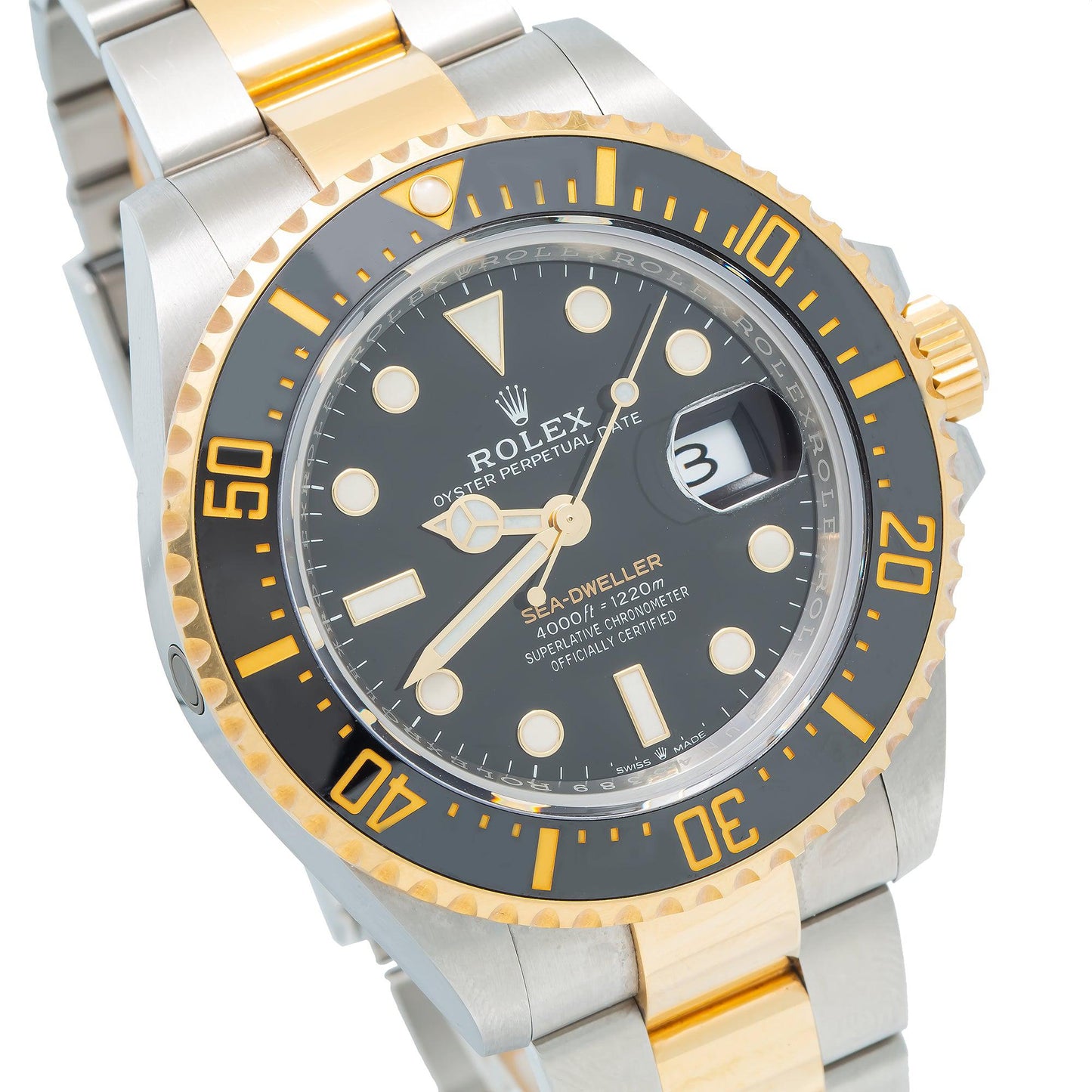 Rolex Oyster Perpetual Date Sea-Dweller 126603 43MM Black Dial With Two Tone Bracelet