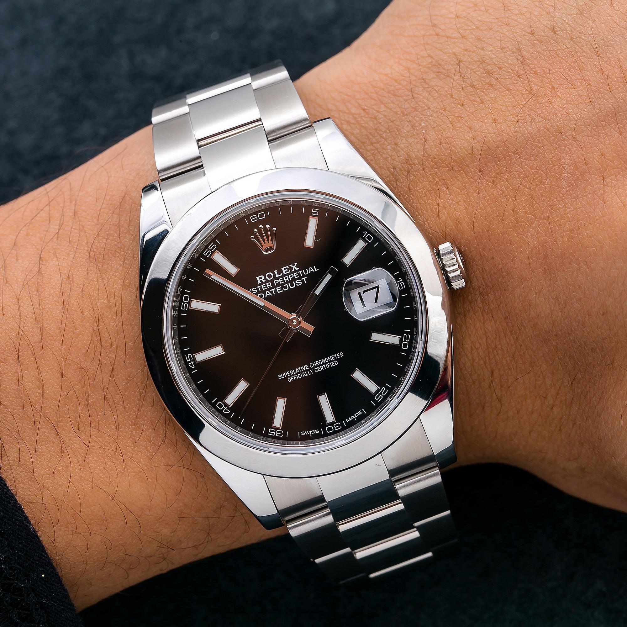Rolex Datejust 126300 41MM Black Dial With Stainless Steel Oyster Bracelet